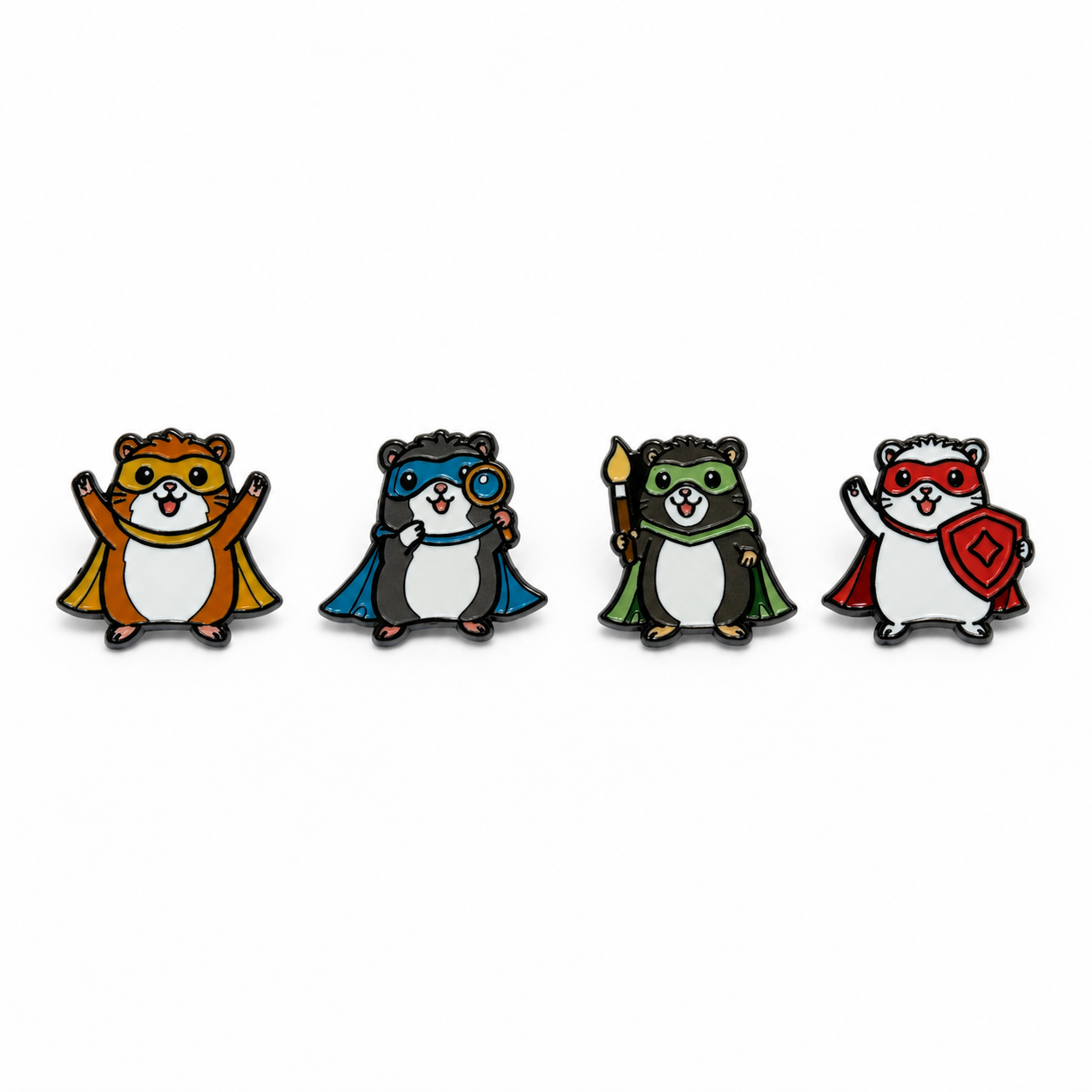 Meet the Koowees: Complete Enamel Pin Set