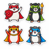 Meet the Koowees: Complete Temporary Tattoo Set (12-Pack)
